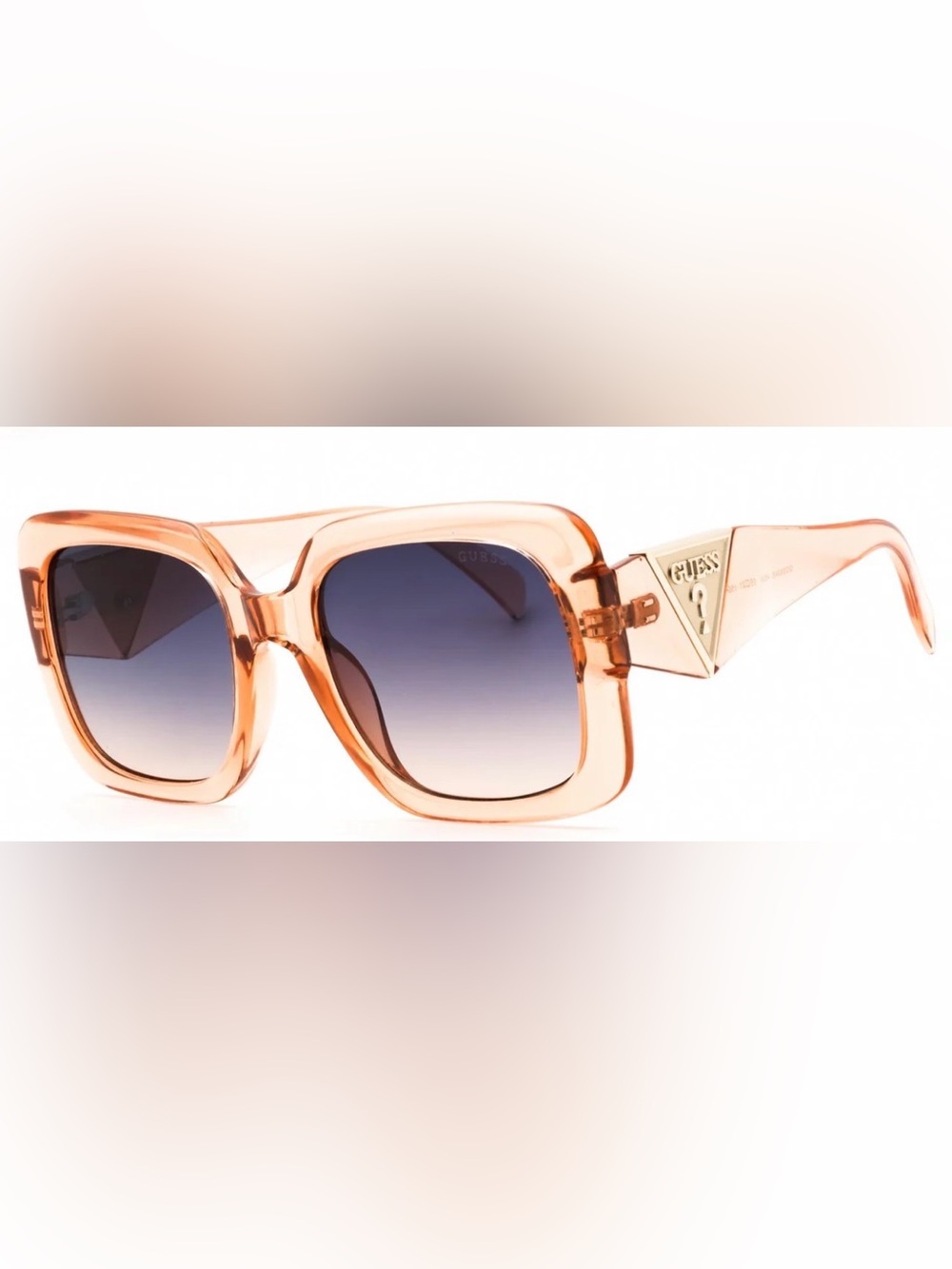 Guess Pink Square Sunglasses with Gradient Lenses and leather case GO00046